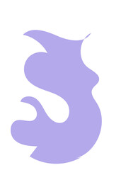 Pastel Abstract Shapes Blob Graphic 