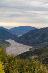 High angle view of country side landscape in Miaoli County