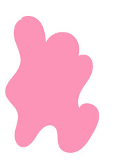 Pastel Abstract Shapes Blob Graphic 