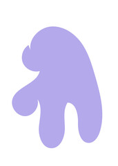 Pastel Abstract Shapes Blob Graphic 