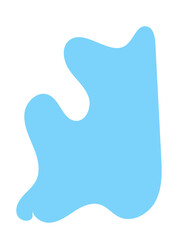 Pastel Abstract Shapes Blob Graphic 