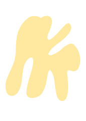 Pastel Abstract Shapes Blob Graphic 