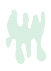 Pastel Abstract Shapes Blob Graphic 