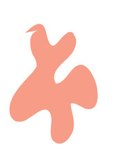 Pastel Abstract Shapes Blob Graphic 