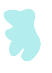 Pastel Abstract Shapes Blob Graphic 