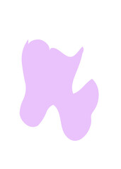 Pastel Abstract Shapes Blob Graphic 