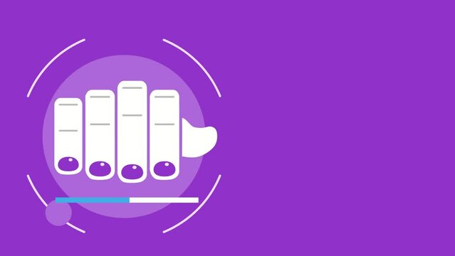 A loading bar with finger like notes