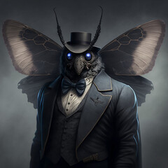 1800's Mothman AI Generated