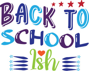 Retro Back to School SVG design