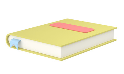 3D book. 3D illustration.