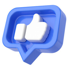 3D like icon. 3D illustration.