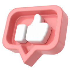 3D like icon. 3D illustration.