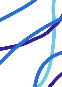 Blue Lines Abstract Background 