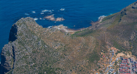 Sicht auf die Südatlantikküste bei Kapstadt Südafrika