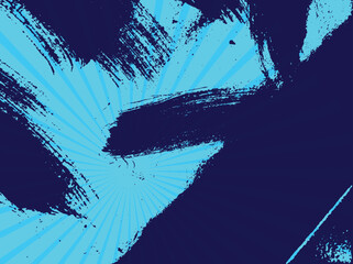 vector abstract grunge texture Background with halftone effect. dark Blue color brush background.