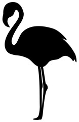 tropical flamingo silhouette 