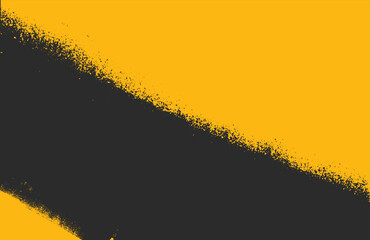 vector abstract grunge texture Background with halftone effect. Black & Yellow brush background.