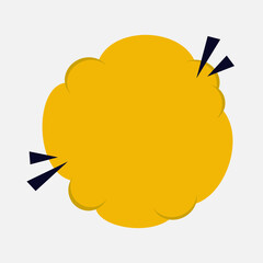 cloud bubble pop art comic template. Suitable for comic strip, poster, banner, website, app, and social media template.