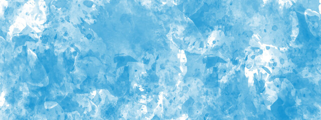 Blue watercolor background with vintage texture design. Abstract watercolor background hand print colorful gradient ink. Colorful painted background texture. 