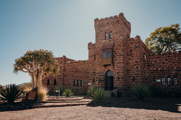 Herrenhaus aus Deutscher Kolonialzeit im Stile einer mittelalterlichen Burg, Hardap Region, Namibia