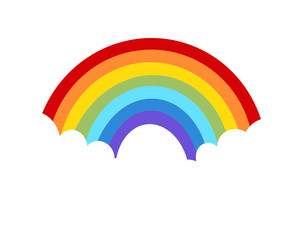 cute rainbow cartoon illustration