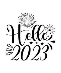 Obraz premium NEW YEARS Svg Bundle, Happy New Years 2023 SVG, Print on Demand, New Year Png, Shirt, Svg Files For Circut, Sublimation Designs Downloads,New Year 2023 SVG Bundle, Retro New Year svg, Happy New Year s