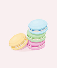 stack of colorful macaroons