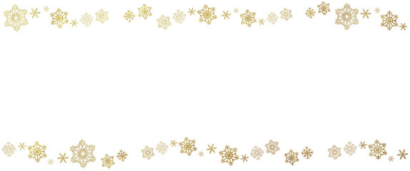 Gold snowflake element, falling snow, winter theme design, christmas, holiday, free copy space, minimal background, isolated, luxury particle, icon, cold pattern, xmas idea	