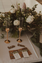 wedding table setting