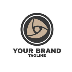 eye logo vector. vintage geometric logo design. minimalistic trendy shapes. vintage stylish vector logo emblems for Your design. Simple universal geometric signs collection.