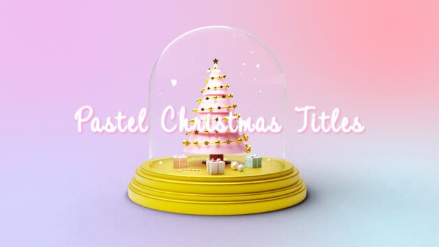 Festive Pastel Christmas Titles
