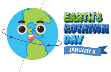 Earth Rotation Day Banner Design