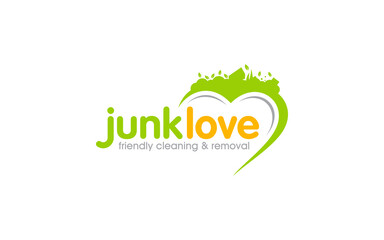 Illustration vector graphic of junk removal solution services logo design template.