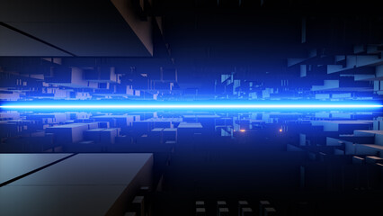 Motherboard chip, shuttling 3D technology space
