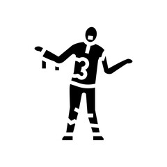 Fototapeta na wymiar evil zombie glyph icon vector. evil zombie sign. isolated symbol illustration