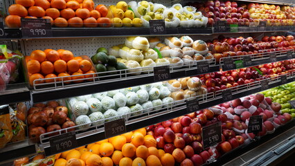 fruits and vegetables at market