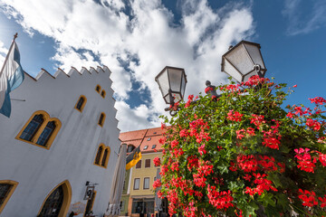 Scenic view at the streets of Schongau, Germany