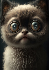 Fototapeta premium Generative AI. Cat Portrait No.20
