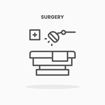 Surgery icon vector illustration line style. Great design for web, app and more. Editable Stroke and pixel perfect.