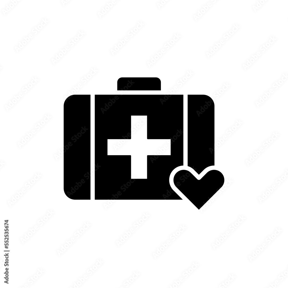 Wall mural Medical kit icon vector