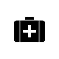 Medical kit icon vector