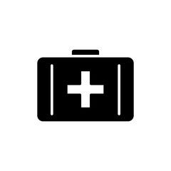 Medical kit icon vector