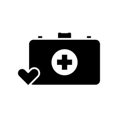 Fototapeta premium Medical kit icon vector