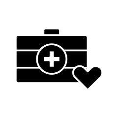 Medical kit icon vector