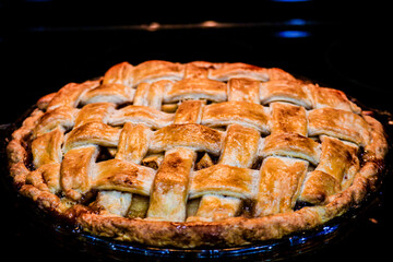 Apple Pie on Stove, Thanksgiving Apple Pie