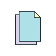 Paper icon vector design templates