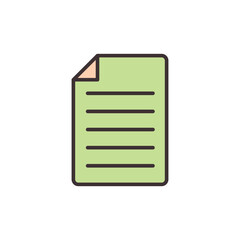 Paper icon vector design templates