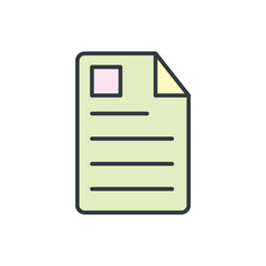 Paper icon vector design templates