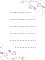 紫とピンクの北欧フレーム