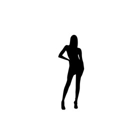 woman silhouette image